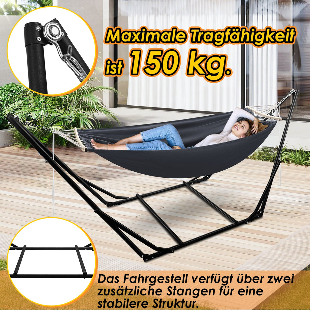 Cosmo Go Hängematte mit Gestell Klappbar mit Tragetasche