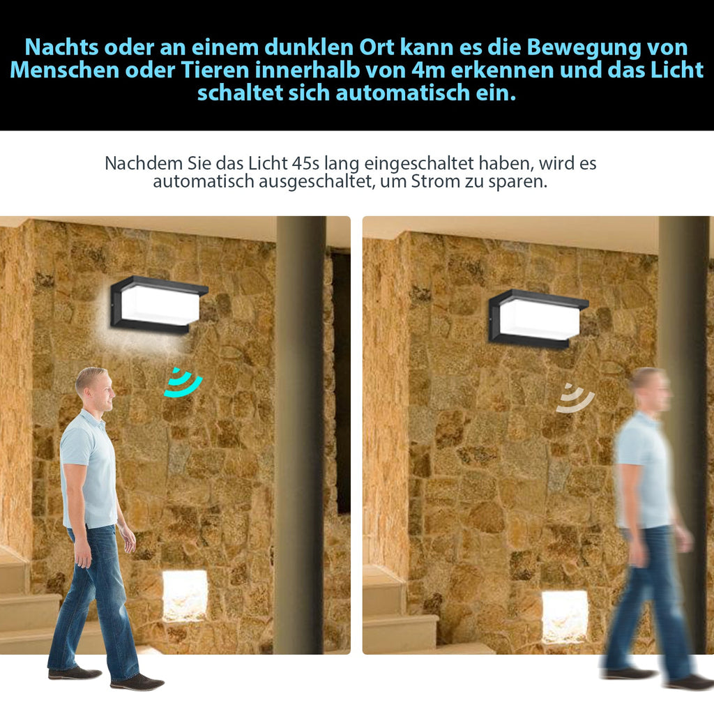 Cosmo Go LED Wandleuchte mit Bewegungsmelder 18W