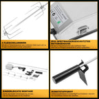 Cosmo Go BBQ Grillspieß Edelstahl Motor 4x Fleischnadel