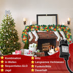 Cosmo Go Weihnachtsgirlande mit 100 LEDs 5m