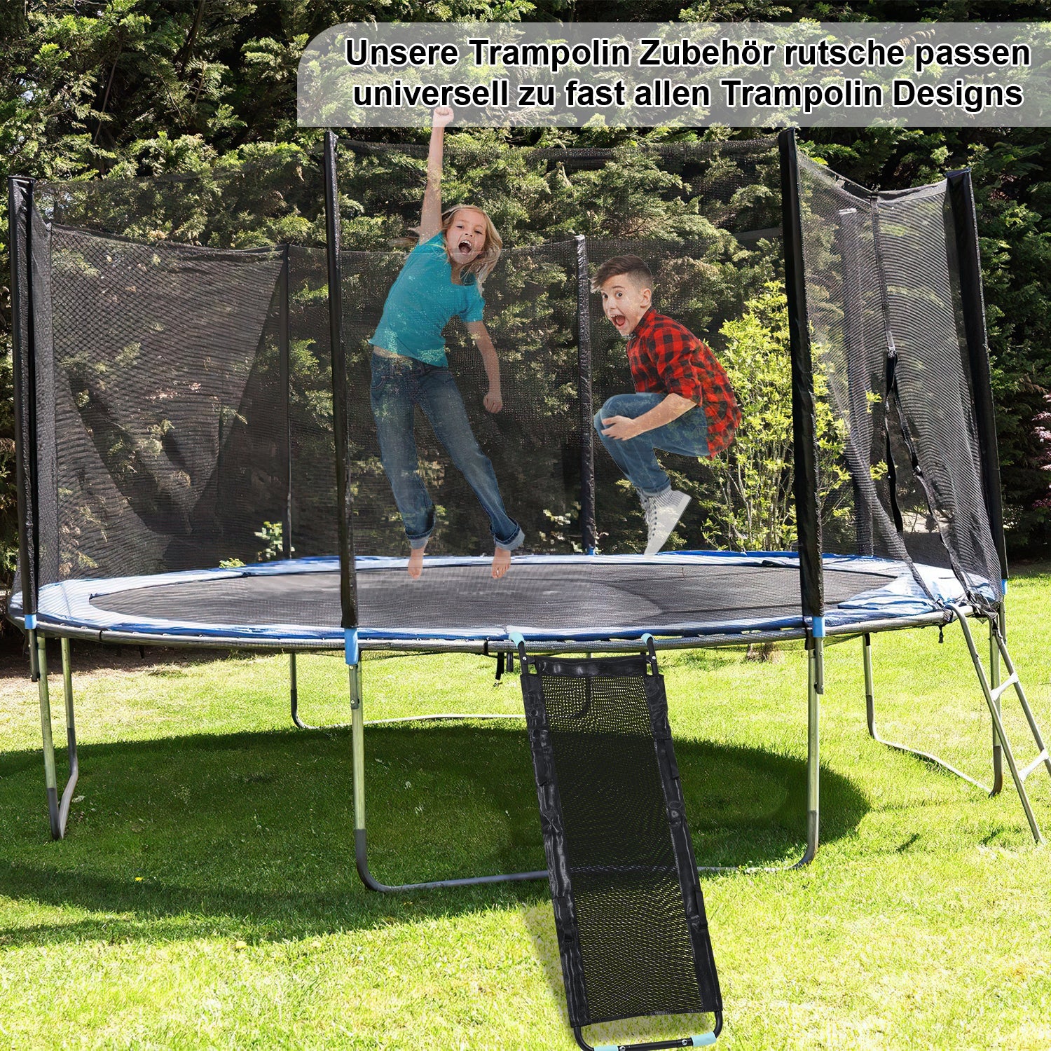Cosmo Go Trampolin Rutsche 150cm Belastbar 100KG