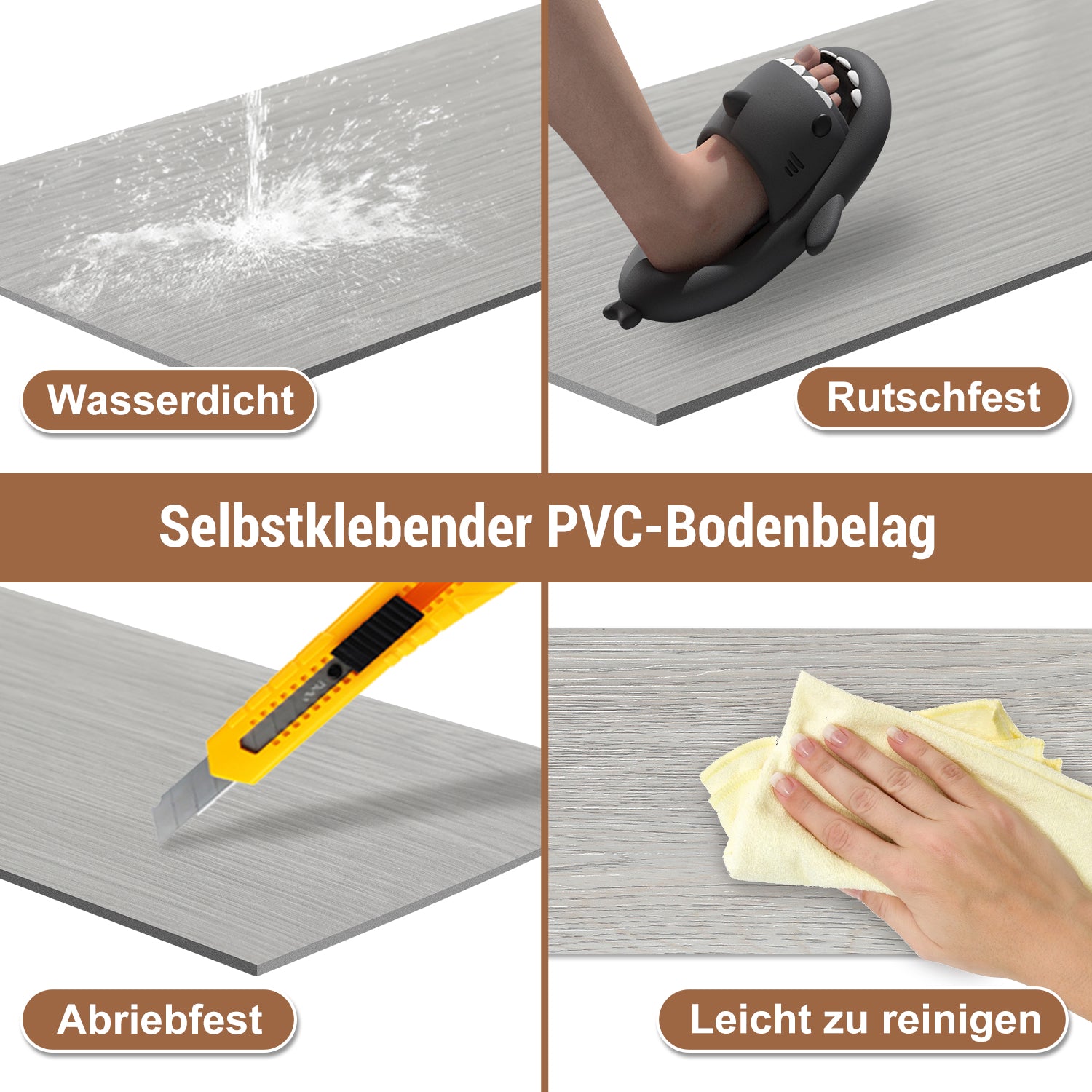 Cosmo Go PVC Bodenbelag Selbstklebend Vinylbod 2mm Dicke