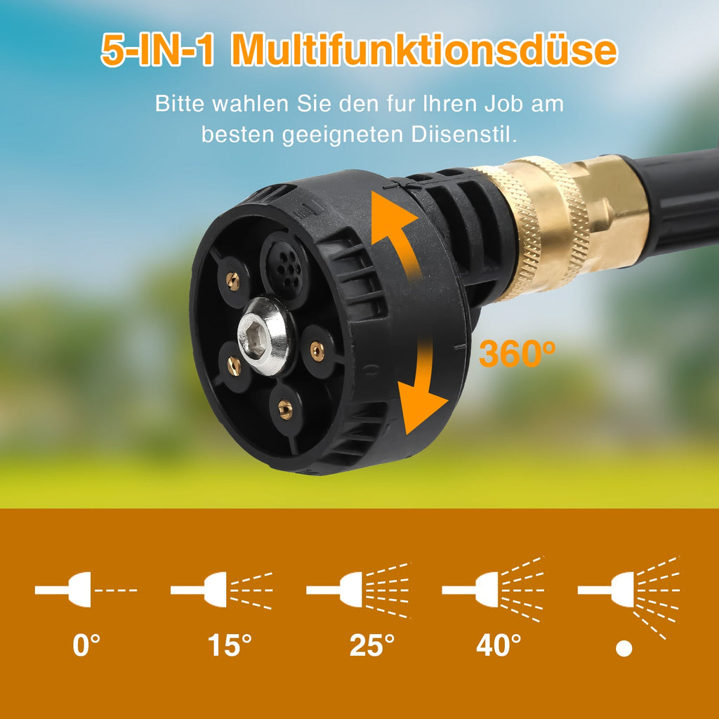 Cosmo Go Akku Hochdruckreiniger Tragbarer 20V Max 435 PSI