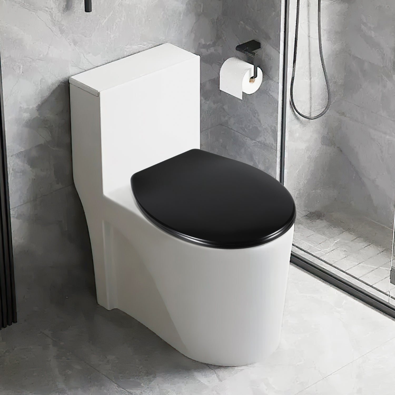 Cosmo Go Toilettendeckel WC Sitz mit Absenkautomatik O-Form