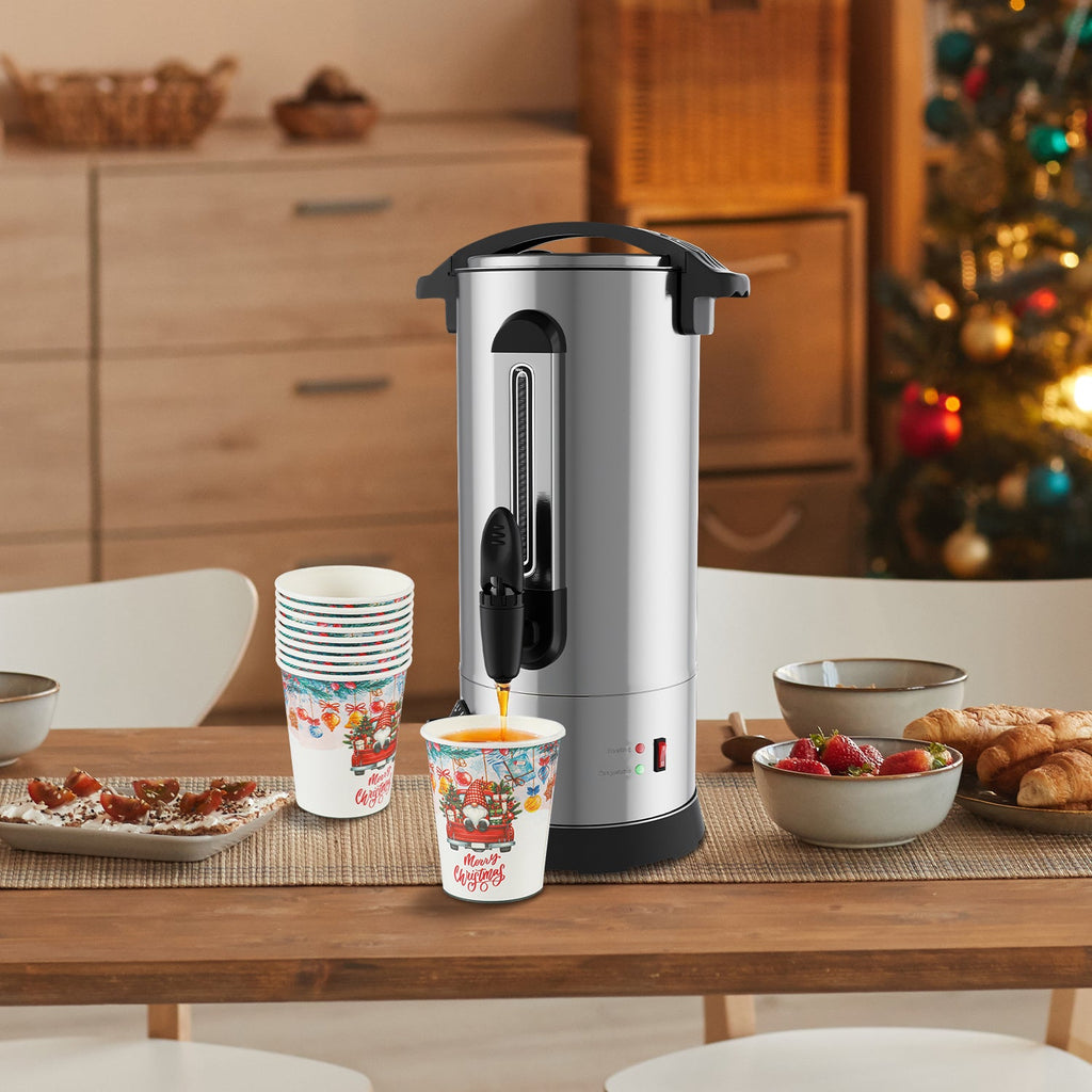 Cosmo Go 10 L Glühweinkocher Glühweinkessel inkl. 10 Tassen, Kupferfarbe