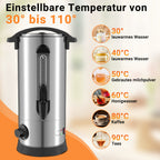 Cosmo Go 10 L Glühweinkocher Glühweinkessel inkl. 10 Tassen, Kupferfarbe