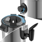 Cosmo Go 10 L Glühweinkocher Glühweinkessel inkl. 10 Tassen, Kupferfarbe