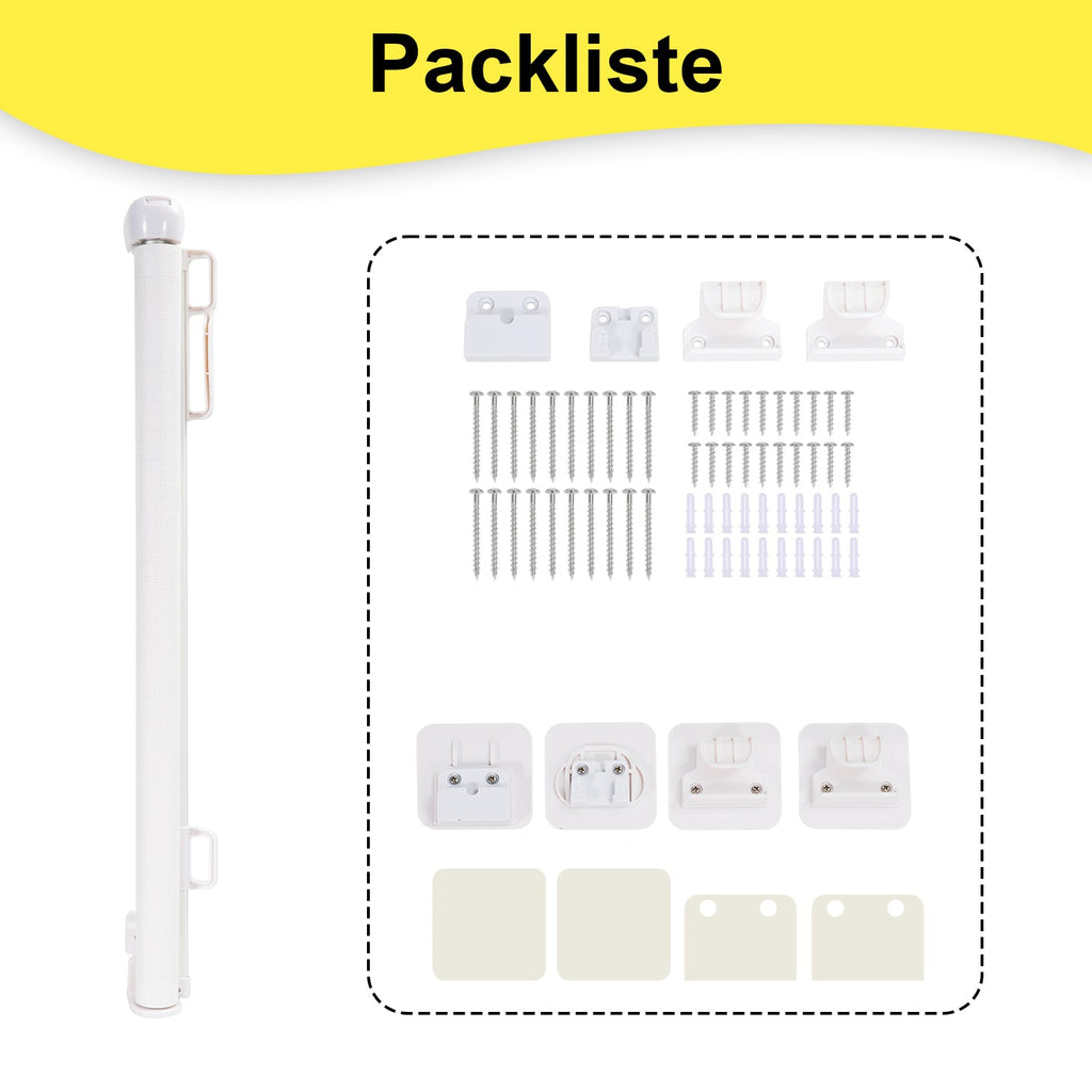 Cosmo Go Treppenschutzgitter Türschutzgitter Ausziehbar 0-150cm/180cm