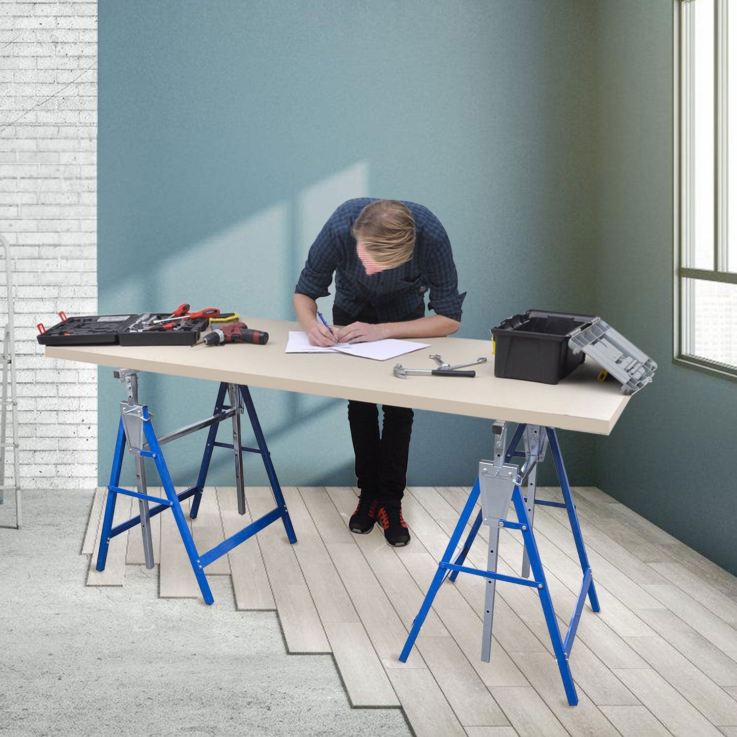 Cosmo Go 2x Gerüstbock Klappbock 7-fach höhenverstellbar