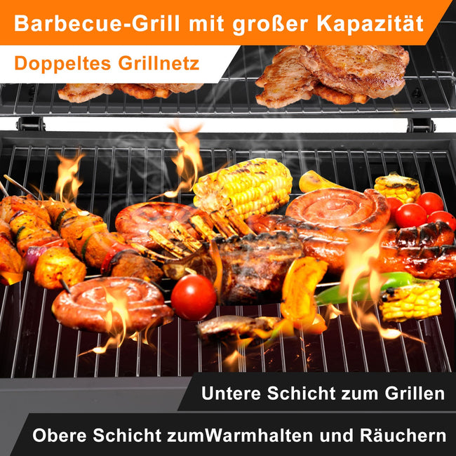 Cosmo Go Holzkohlegrill BBQ XXL Smoker mit Deckel Main Image