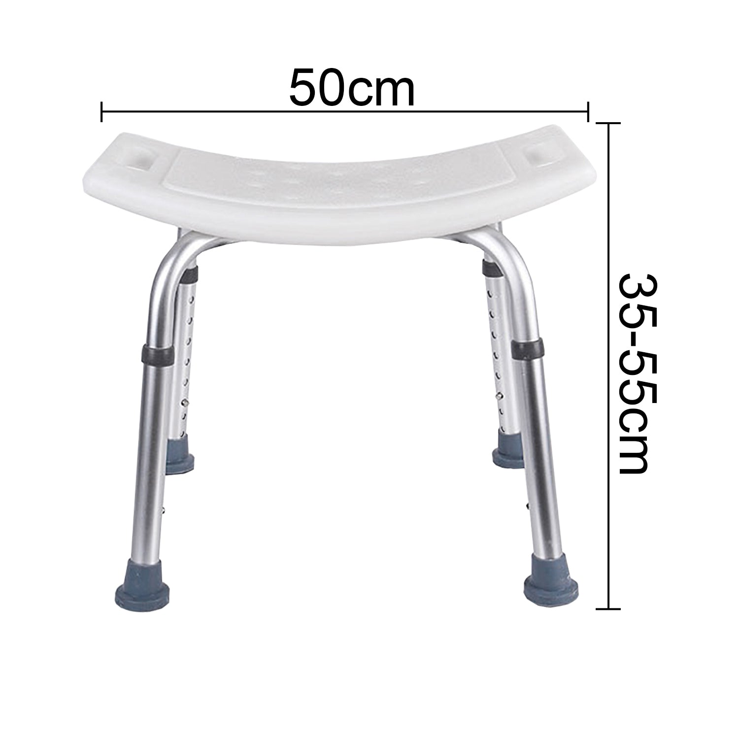 Cosmo Go Duschhocker Duschstuhl höhenverstellbar Aluminium