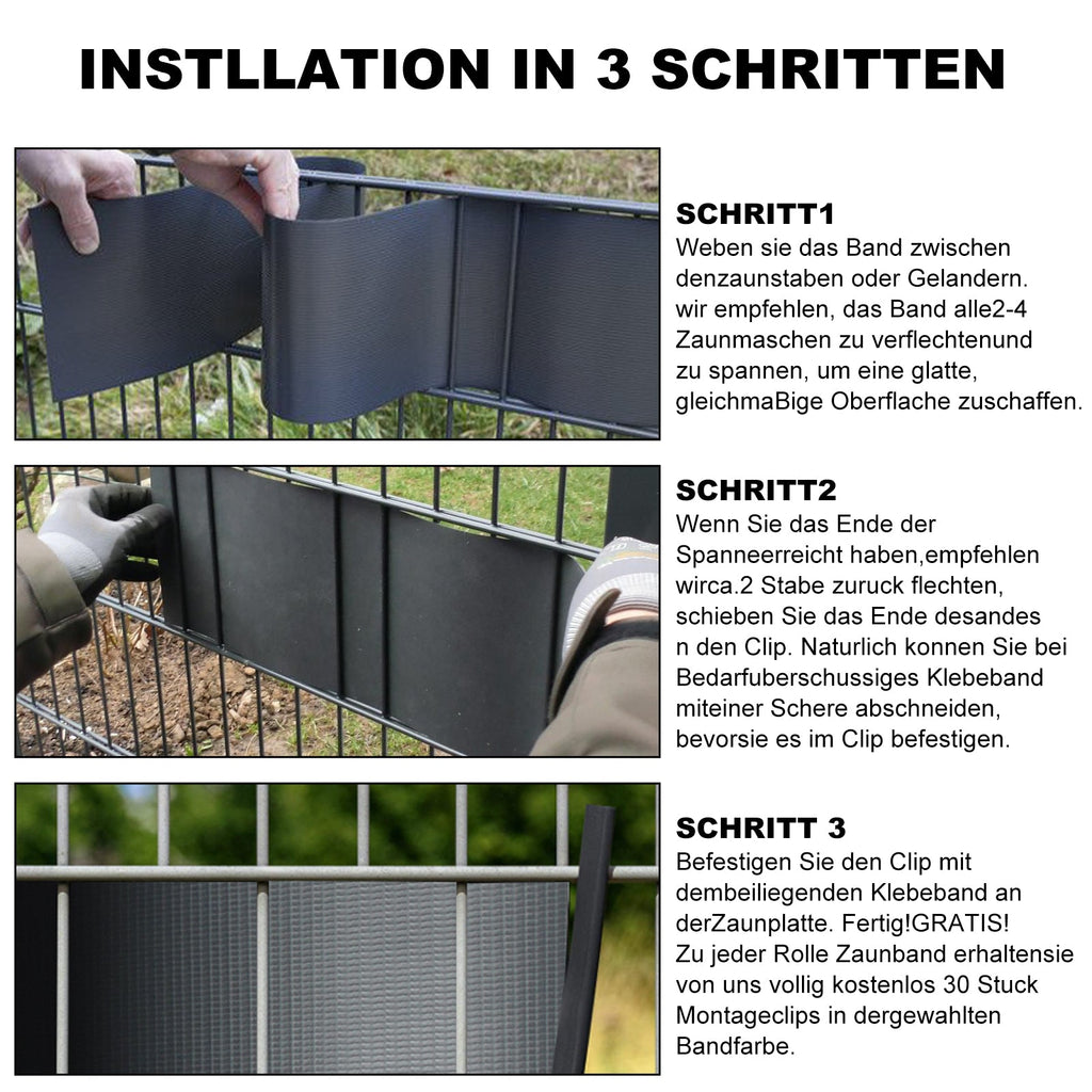 Cosmo Go Sichtschutzstreifen Sichtschutzfoli 35m