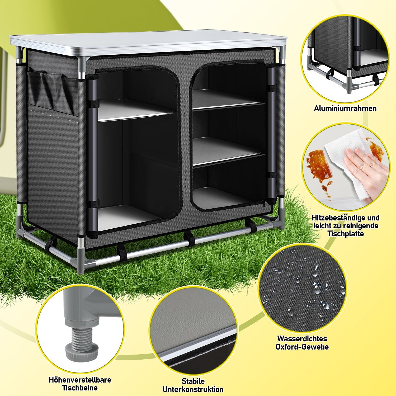 Cosmo Go Campingküche Campingschrank Faltschrank