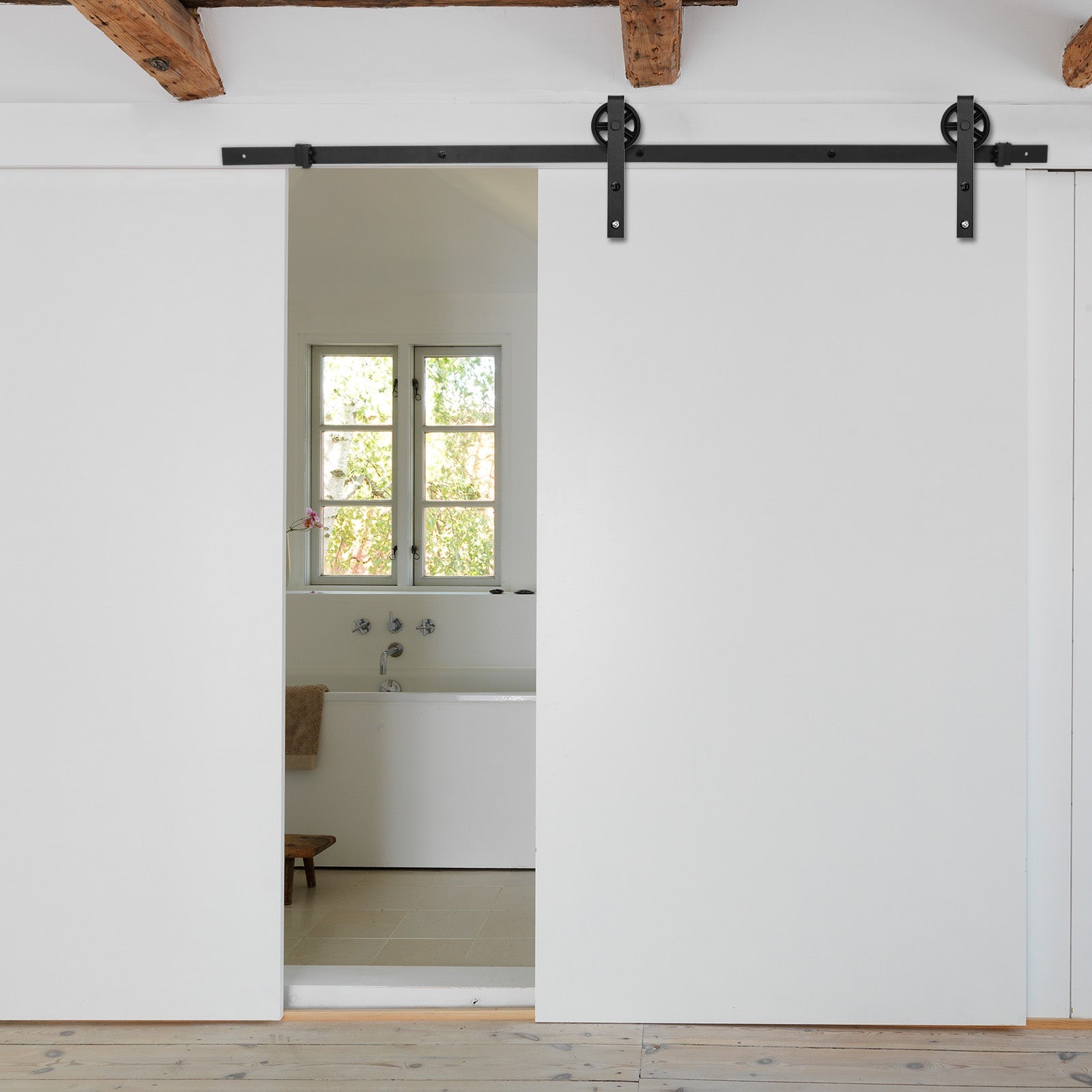 Cosmo Go Schiebetürbeschlag Set Schiebetürsystem 152cm/183cm/200cm/244cm/363cm