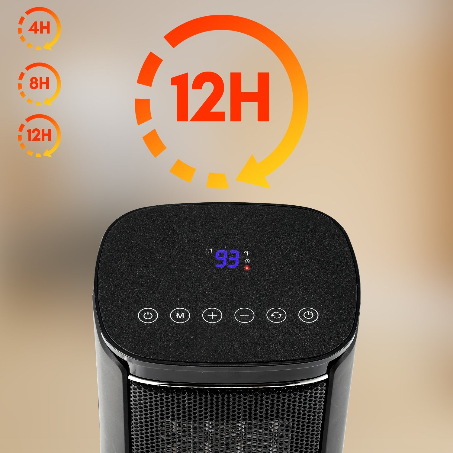 Cosmo Go 1500W Keramik Heizlüfter mit Fernbedienung