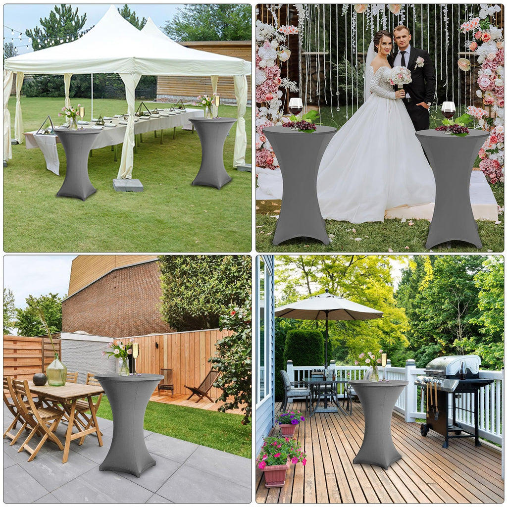 Cosmo Go Stehtischhusse Stretch Tischdecke Grau