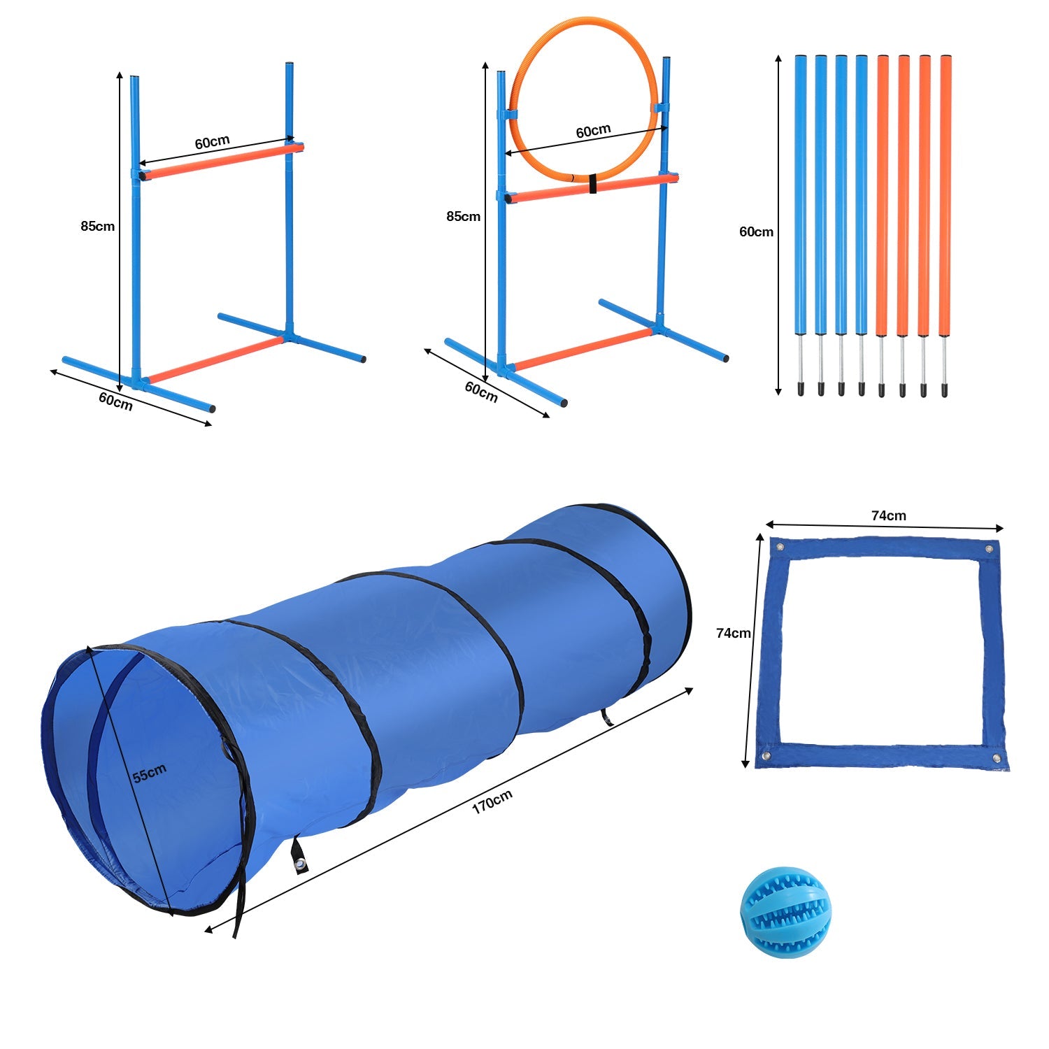 Cosmo Go Agility Set Hunde Hundetraining zubehör für Hunde