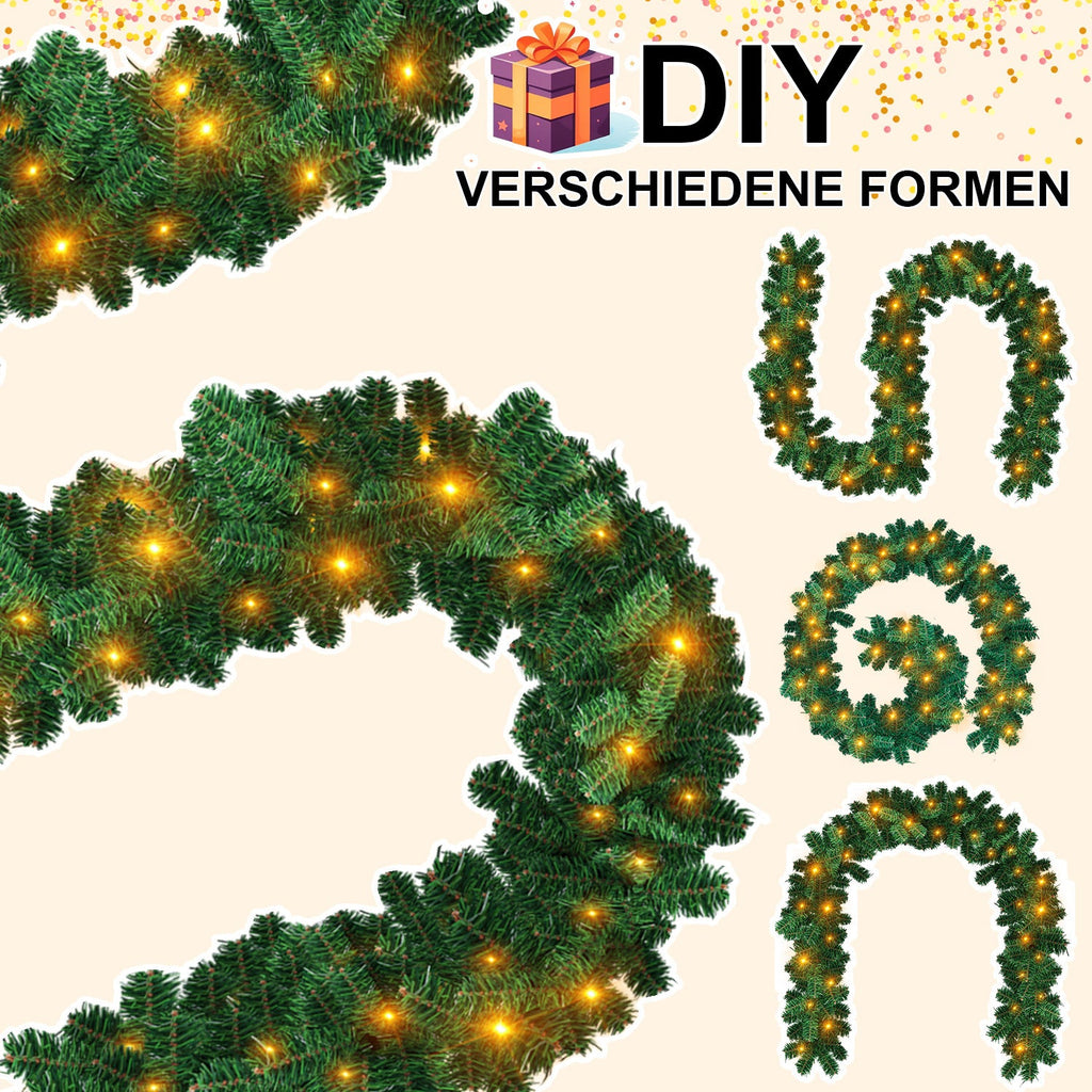Cosmo Go Weihnachtsgirlande mit 100 LEDs 5m