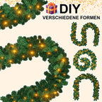 Cosmo Go Weihnachtsgirlande mit 100 LEDs 5m