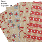 Cosmo Go Geschenkpapier Weihnachtspapier 70 * 50 cm