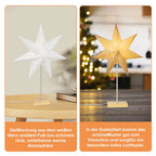 Cosmo Go LED Weihnachtsstern Papier Tischlampe 65cm