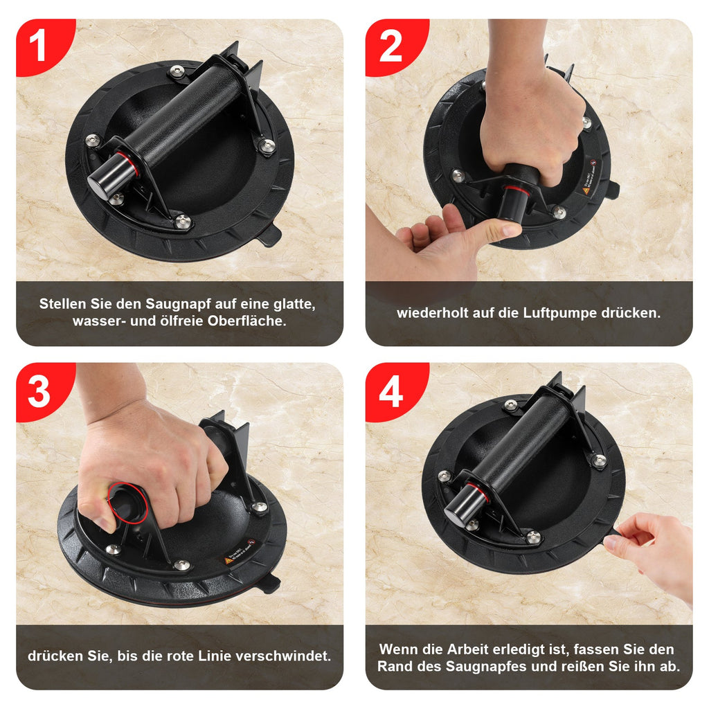 Cosmo Go Saugheber Saugnapfhalter 2 Stück max.100KG