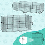 Cosmo Go Freigehege Laufgitter Kleintiere DIY 12/24Stück 35x35cm