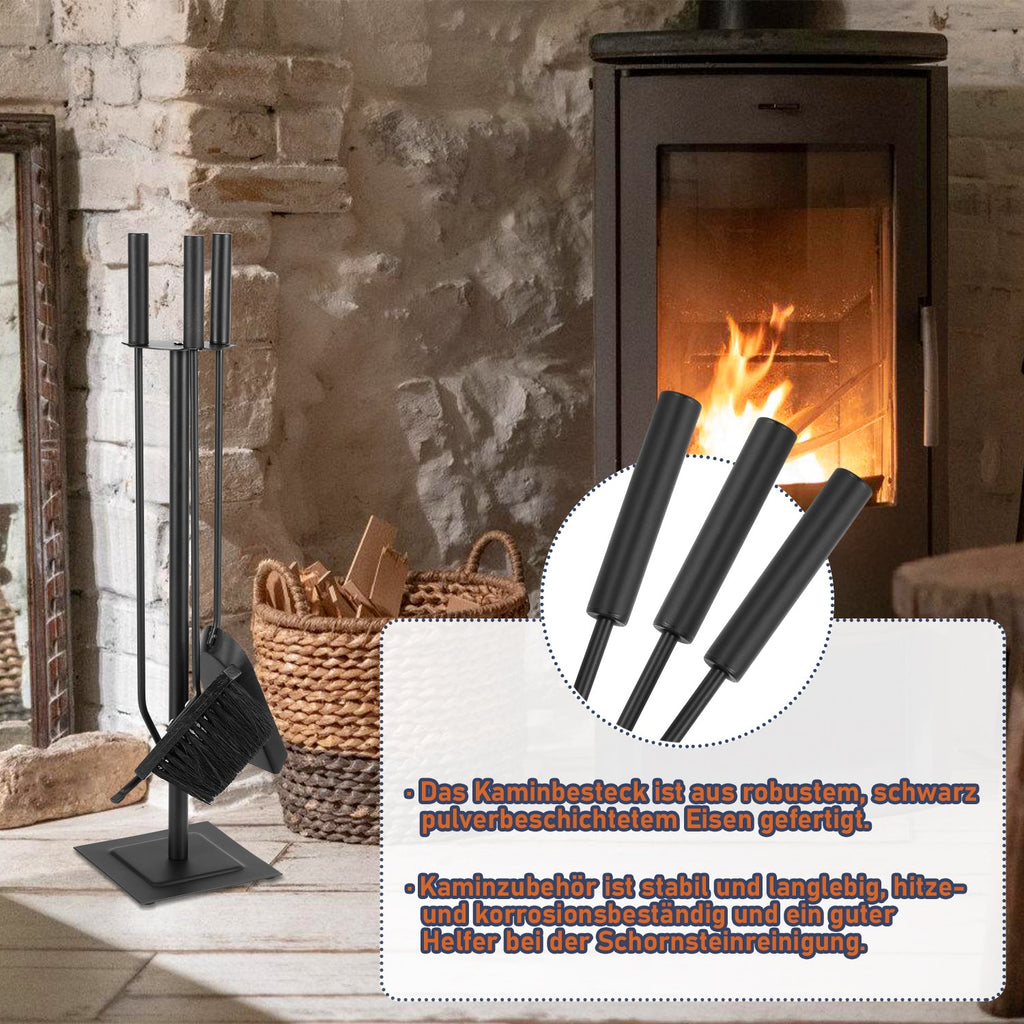 Cosmo Go Kaminbesteck 3 teilig Edelstahl Kaminbesteck Set