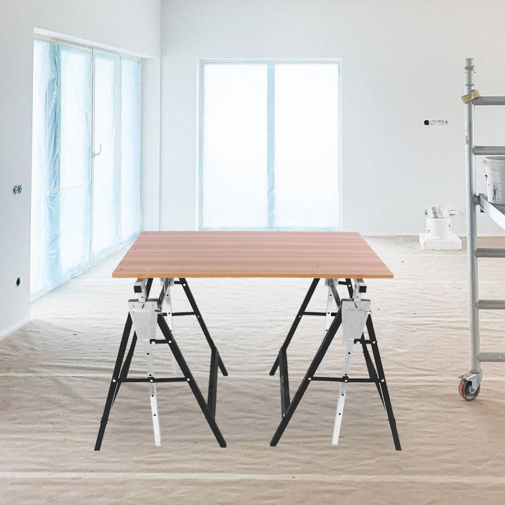 Cosmo Go 2x Gerüstbock Klappbock 7-fach höhenverstellbar Schwarz