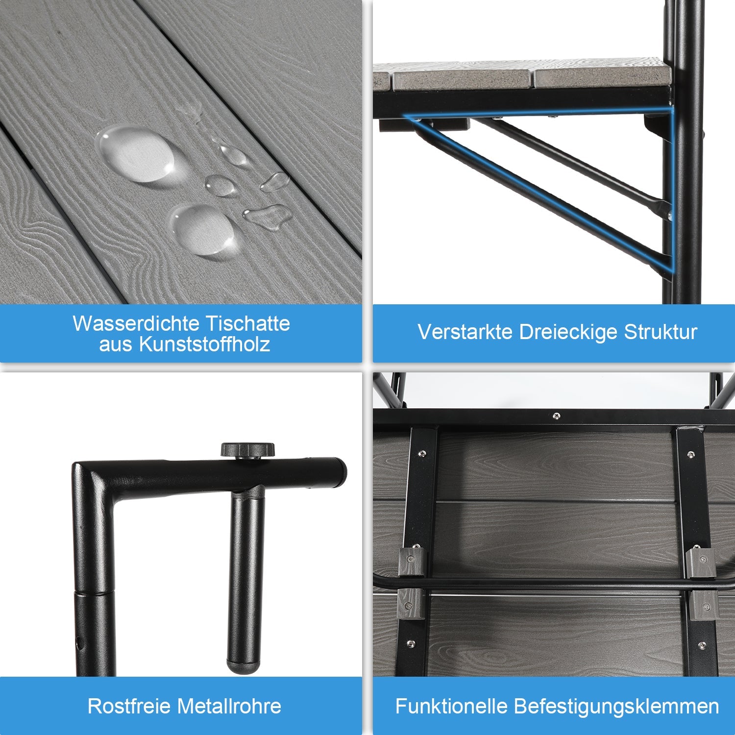 Cosmo Go Balkontisch klappbar Hängetisch