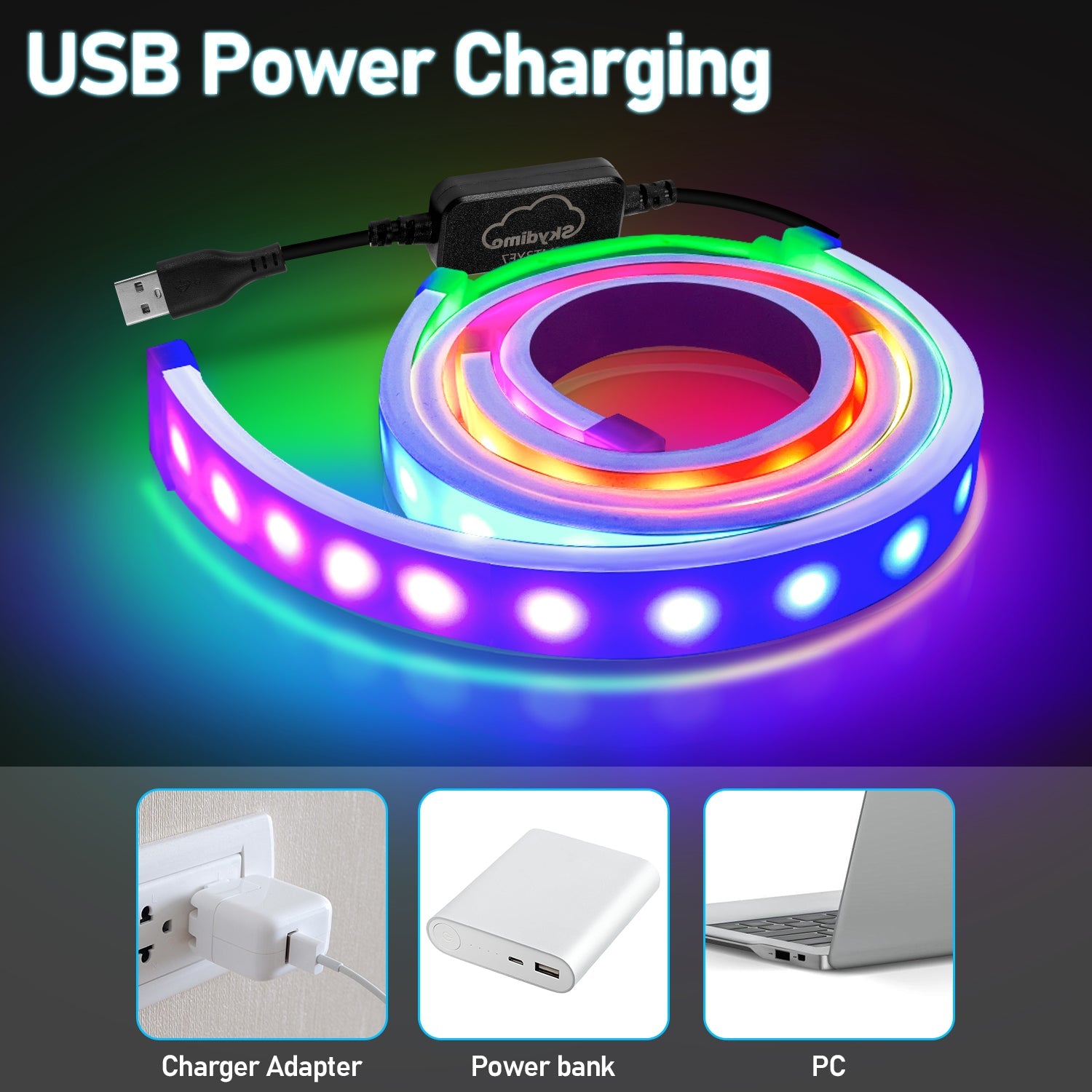 Cosmo Go Neon LED Strip RGBIC LED Streifen für PC-Monitor
