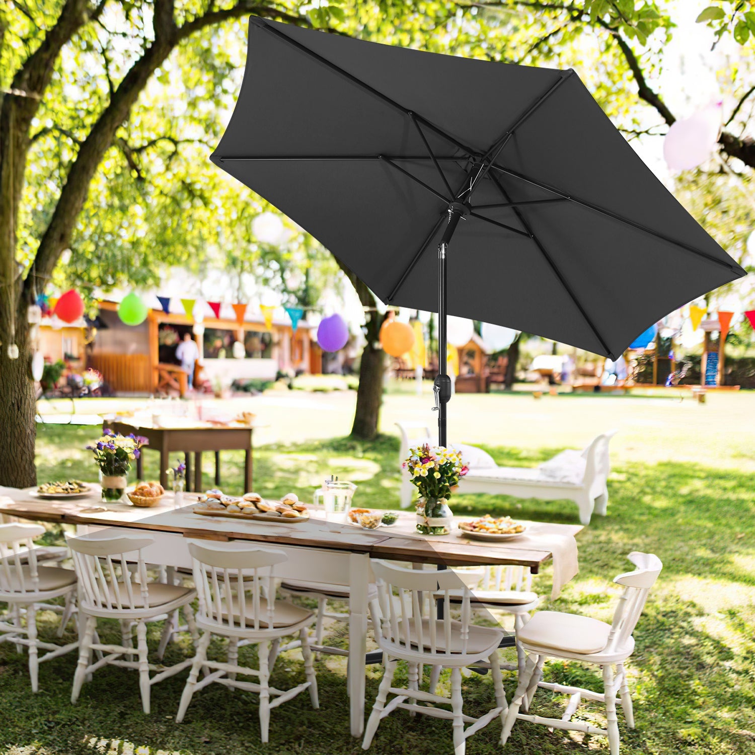 Cosmo Go Sonnenschirm 2.7m Winkelverstellbar mit/ohne LED