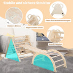 Cosmo Go Klettergerüst Indoor 3-in-1  mit Bogen/Rutsche/Dreieck