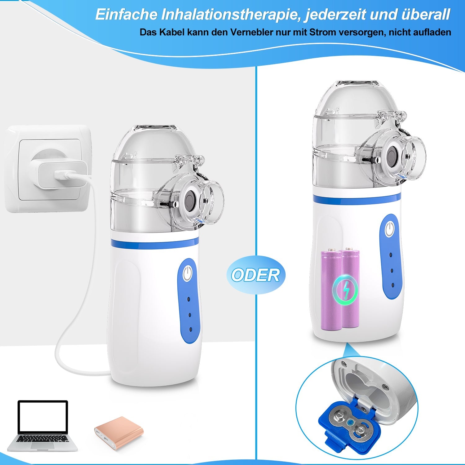Cosmo Go Inhalator Zerstäuber für Erwachsene Kinder baby