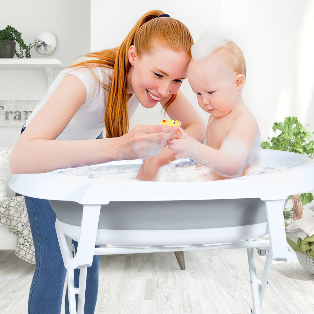 Cosmo Go Babywanne mit Ständer Faltbare mit Thermometer