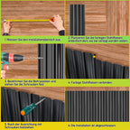 Cosmo Go Trapezblech Dachblech Verzinkt Anthrazit / Grün 12x