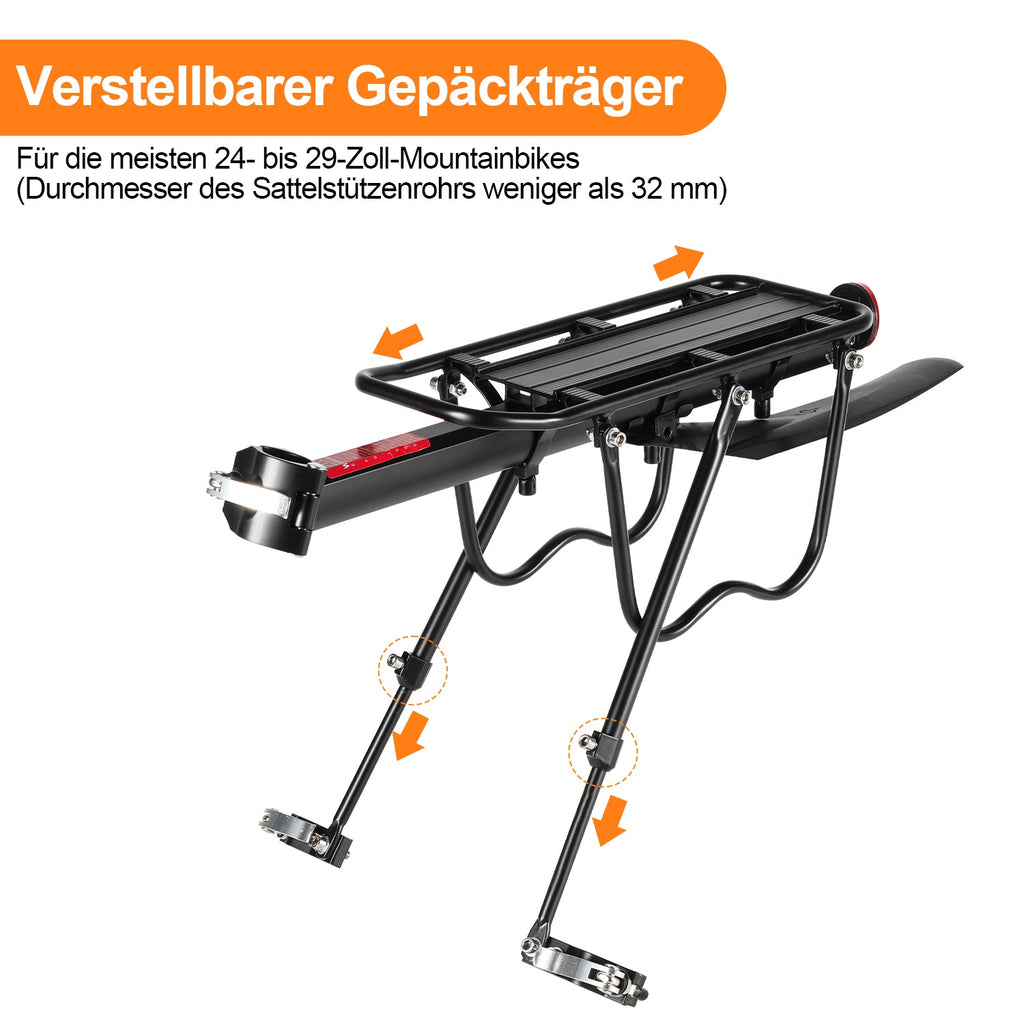 Cosmo Go Fahrrad Gepäckträger Universal für 24-29 Zoll