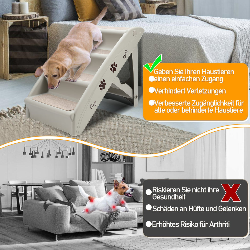 Cosmo Go Hundetreppe Hunderampe Klappbare Maximale Belastung 75kg