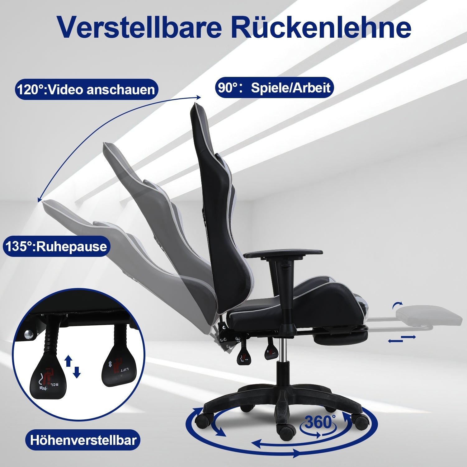 Cosmo Go Gaming Stuhl Bürostuhl Computerstuhl