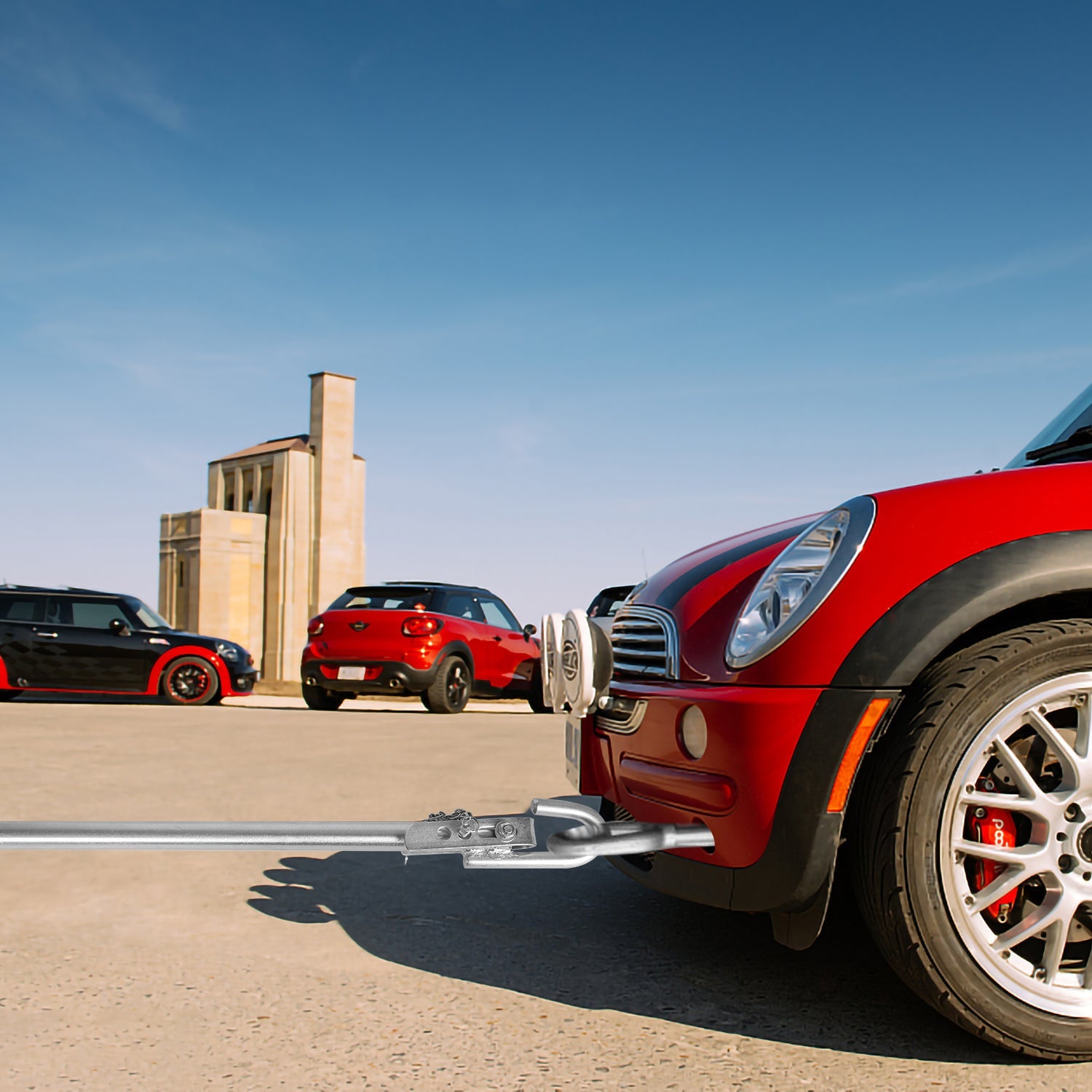 Cosmo Go Abschleppstange 3tlg mit Federdämpfung 2000kg