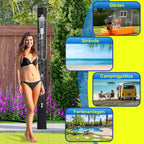 Cosmo Go 60L Solardusche Gartendusche Inkl. Schutzhaube und Handbrause