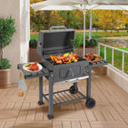Cosmo Go Holzkohlegrill BBQ XXL Smoker mit Deckel