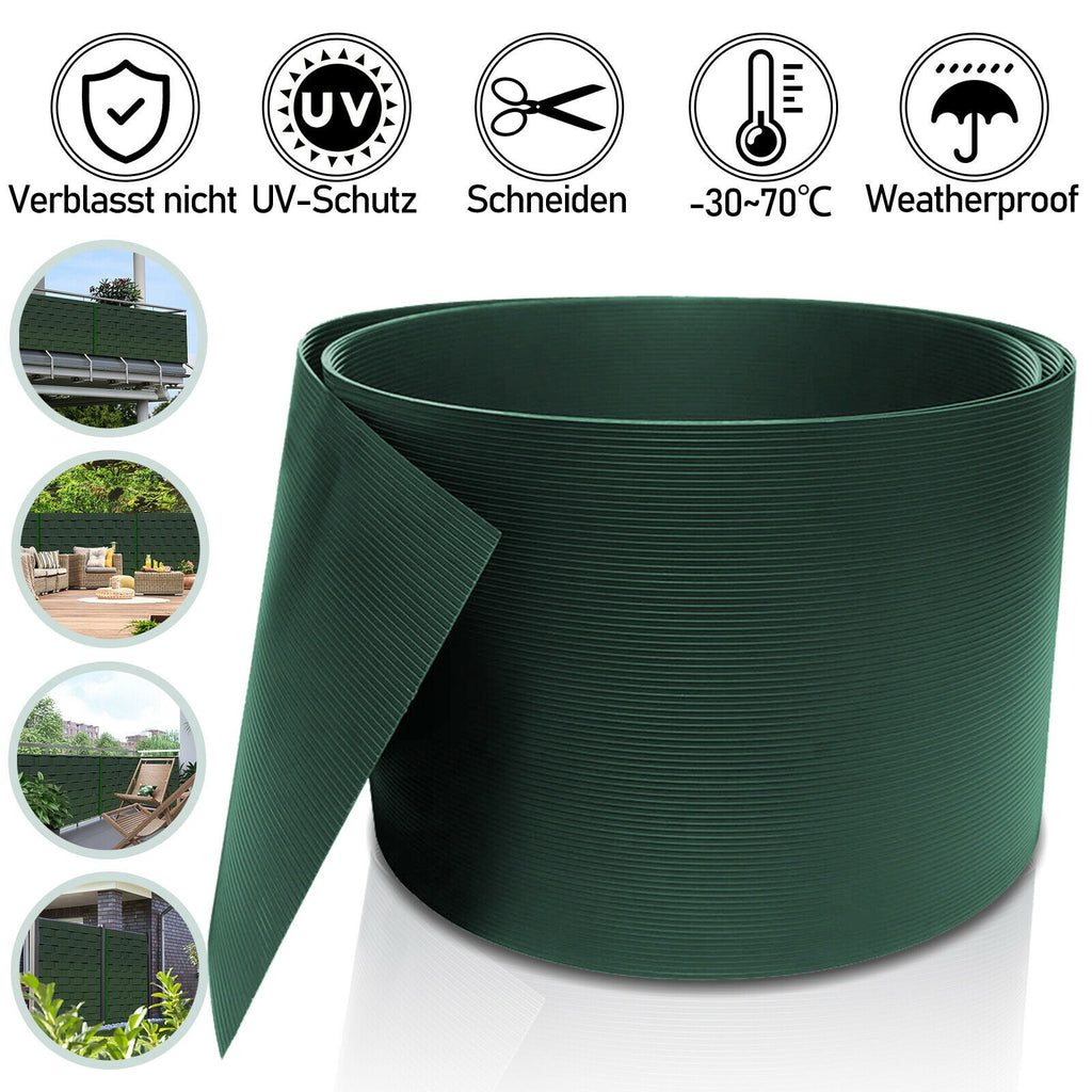 Cosmo Go PVC Sichtschutzstreifen Grün UV-bestädig 10X