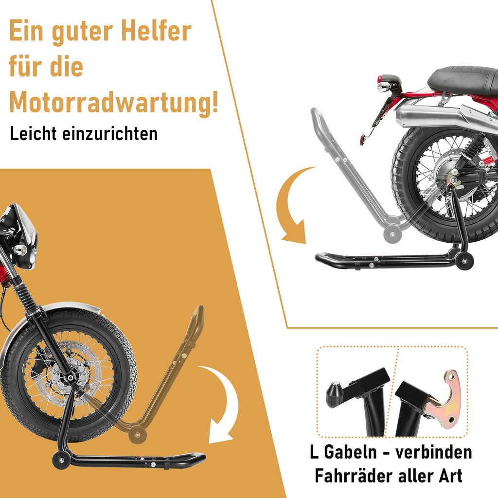 Cosmo Go Motorradständer Motorradheber Vorne/Hinten