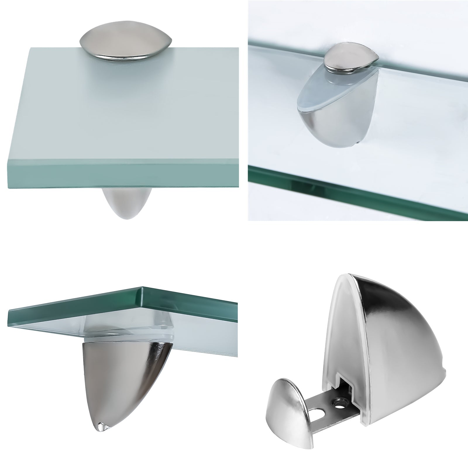 Cosmo Go Glasablage Wandregal Mattglas/Klarglas