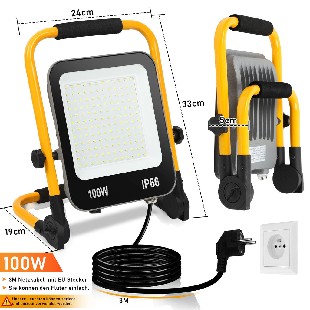Cosmo Go LED Baustrahler 50W-200W Kaltweiß IP66
