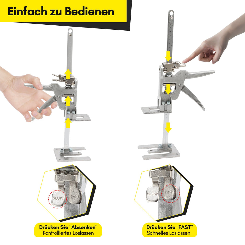 Cosmo Go Handwerkzeugheber Arm Arbeitssparender mit Skala 2 Stück