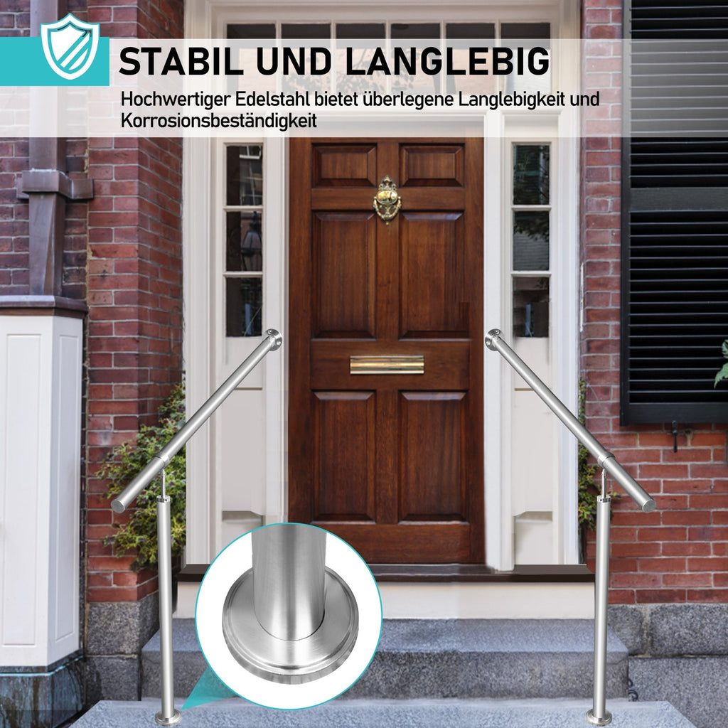 Cosmo Go Eingangsgeländer Edelstahl 80-180cm