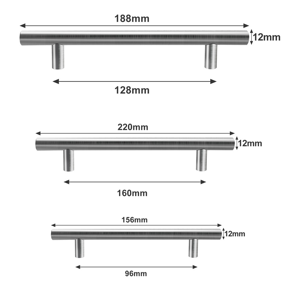 Cosmo Go 10 Stück Küchengriffe Türgriff  Möbelgriffe