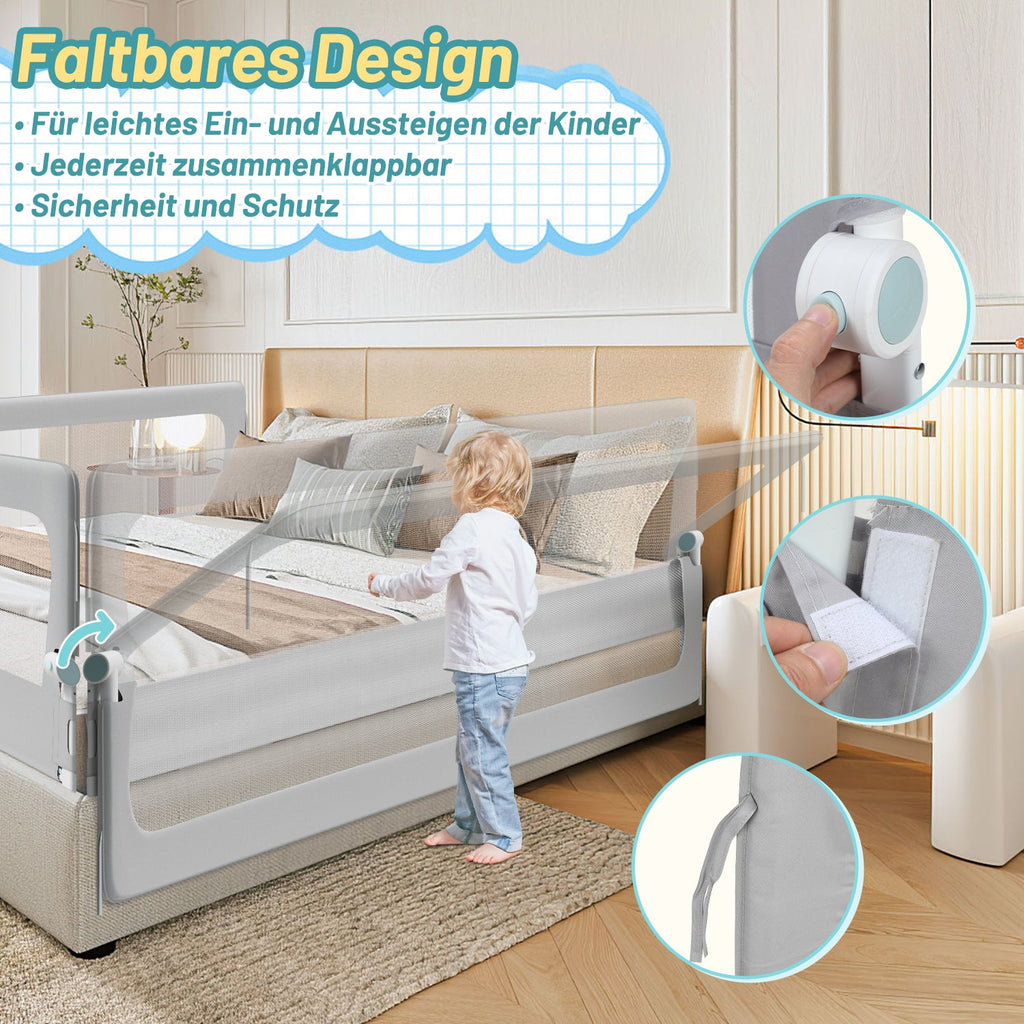 Cosmo Go Bettgitter Rausfallschutz Klappbar Höhenverstellbar